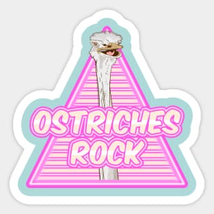 Ostriches Rock Sticker